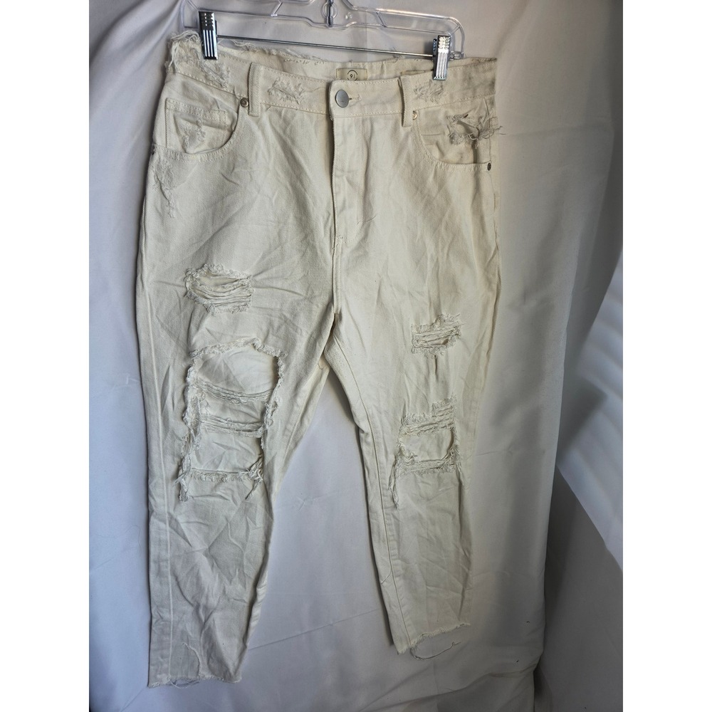 Cotton On High Jeans Women  Off-White Light Relaxed High Rise Tapered